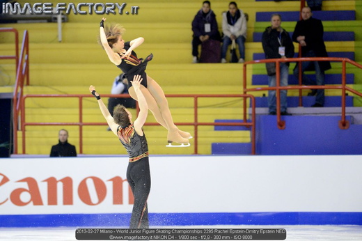 2013-02-27 Milano - World Junior Figure Skating Championships 2295 Rachel Epstein-Dmitry Epstein NED